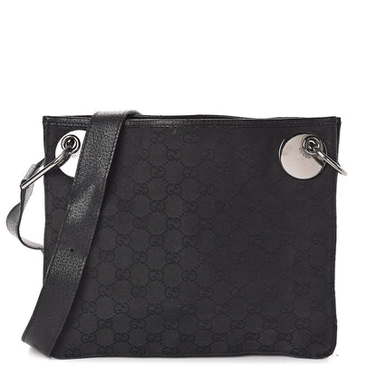 Gucci Monogram Eclipse Messenger Bag Black 1 of 8