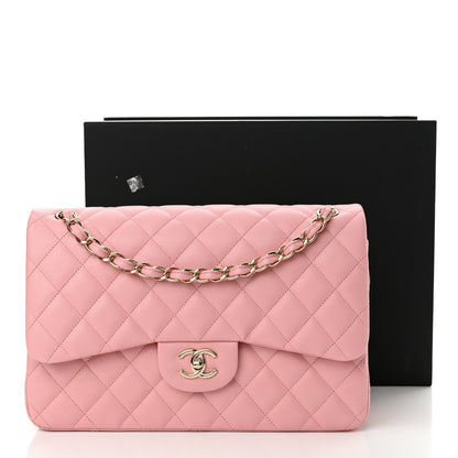 Chanel Caviar Quilted Jumbo Double Flap Pink 11 of 11