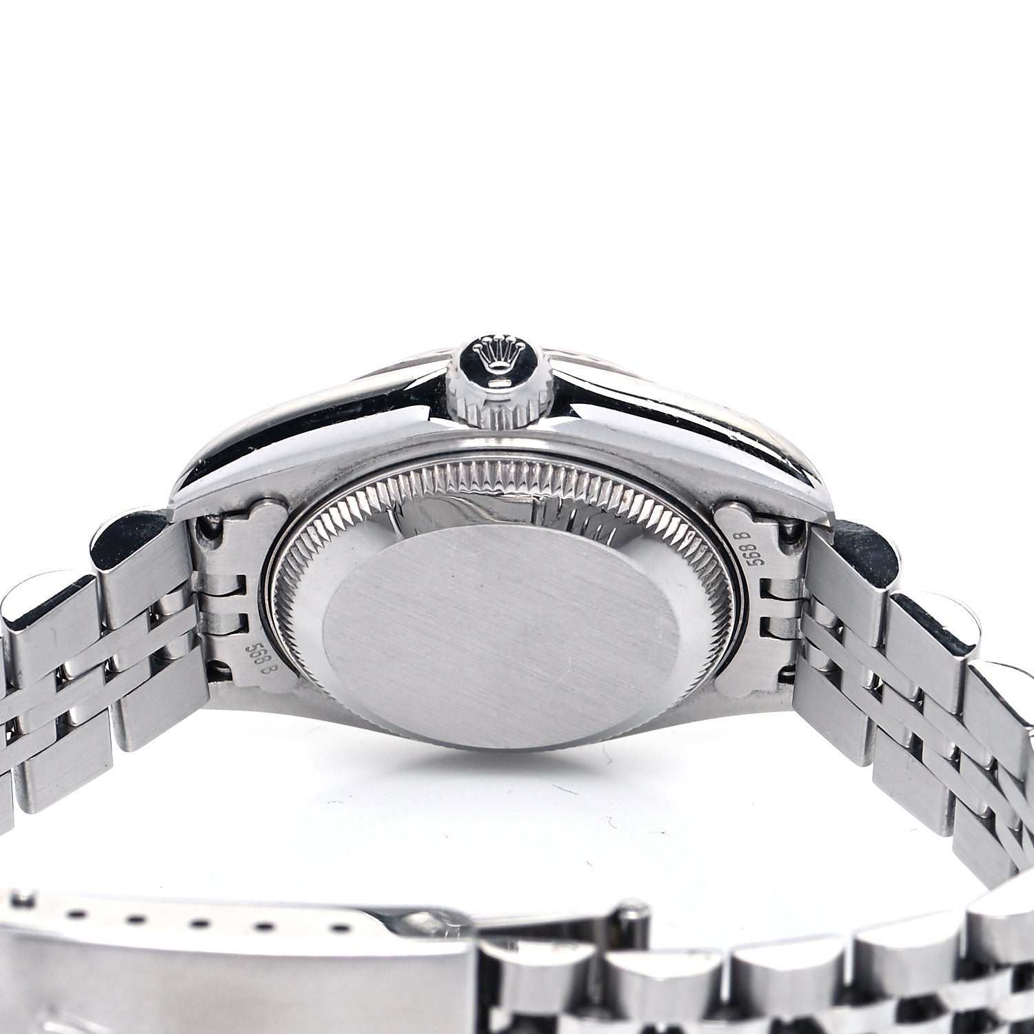 Rolex Stainless Steel 18K White Gold Diamond 26mm Oyster Perpetual Datejust Watch Blue Gradient 79174 7 of 8