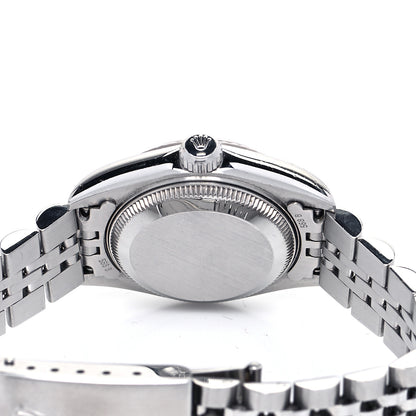 Rolex Stainless Steel 18K White Gold Diamond 26mm Oyster Perpetual Datejust Watch Blue Gradient 79174 7 of 8