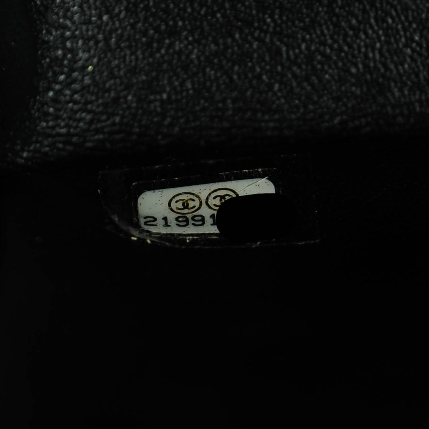 Caviar Quilted Mini Square Flap Black