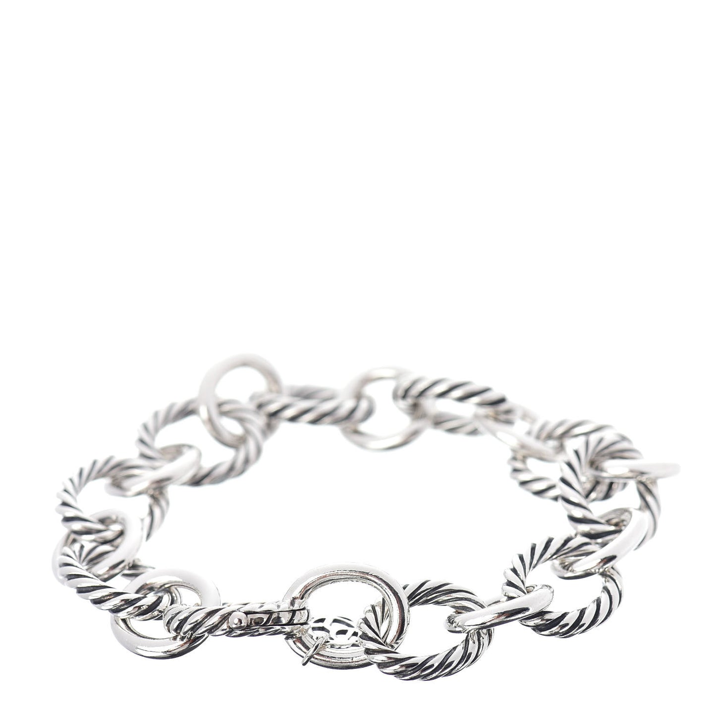 Sterling Silver 12mm Large Oval Link Bracelet