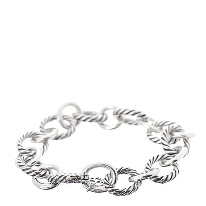 David Yurman Sterling Silver 12mm Large Oval Link Bracelet 3 of 4