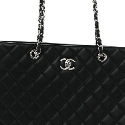 Chanel Calfskin Quilted Large Classic Shopping Tote  Black 7 of 9