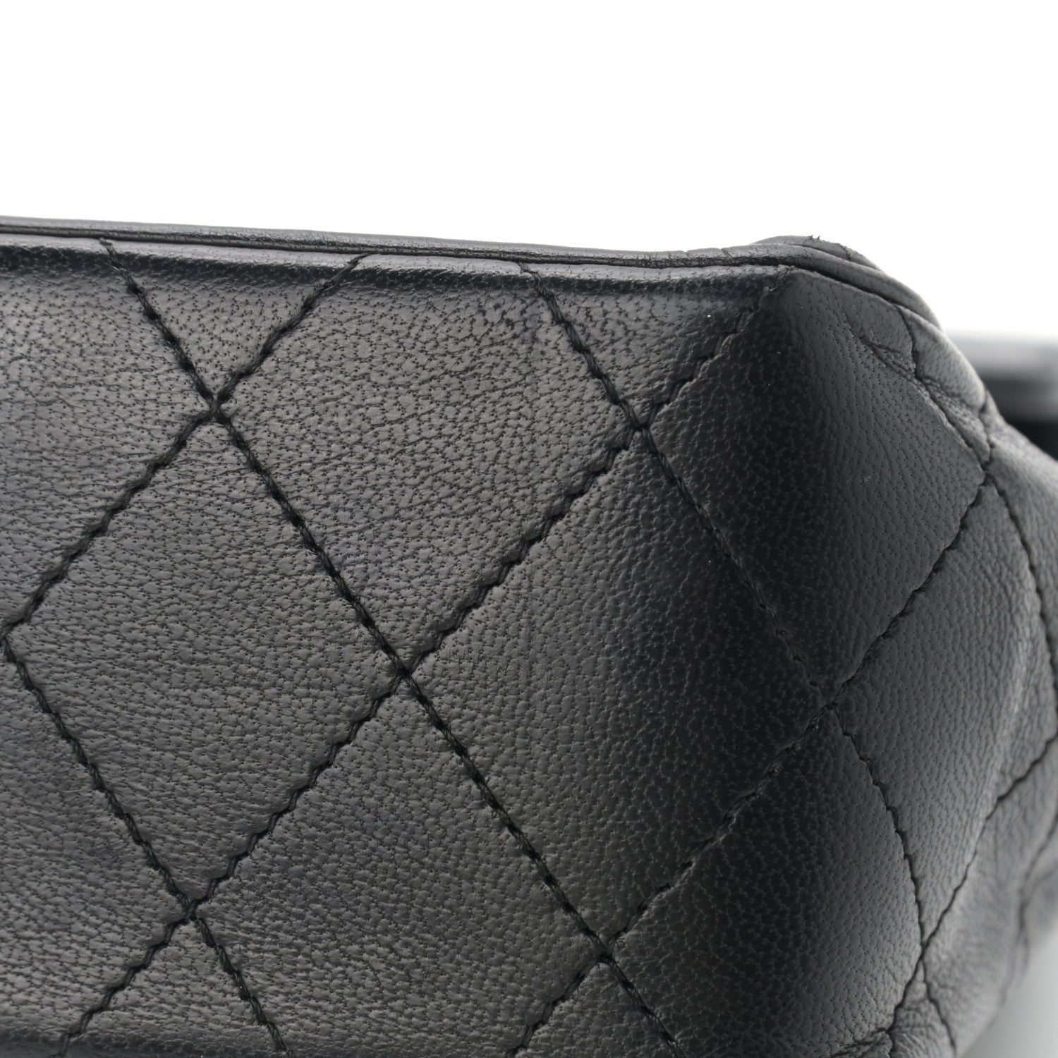 Chanel Lambskin Diamond Stitch Envelope Single Flap Black 10 of 12