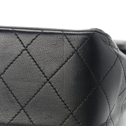 Chanel Lambskin Diamond Stitch Envelope Single Flap Black 10 of 12
