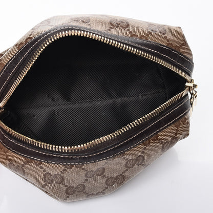 Gucci Crystal Monogram Duchessa Cosmetic Case Dark Brown 5 of 7