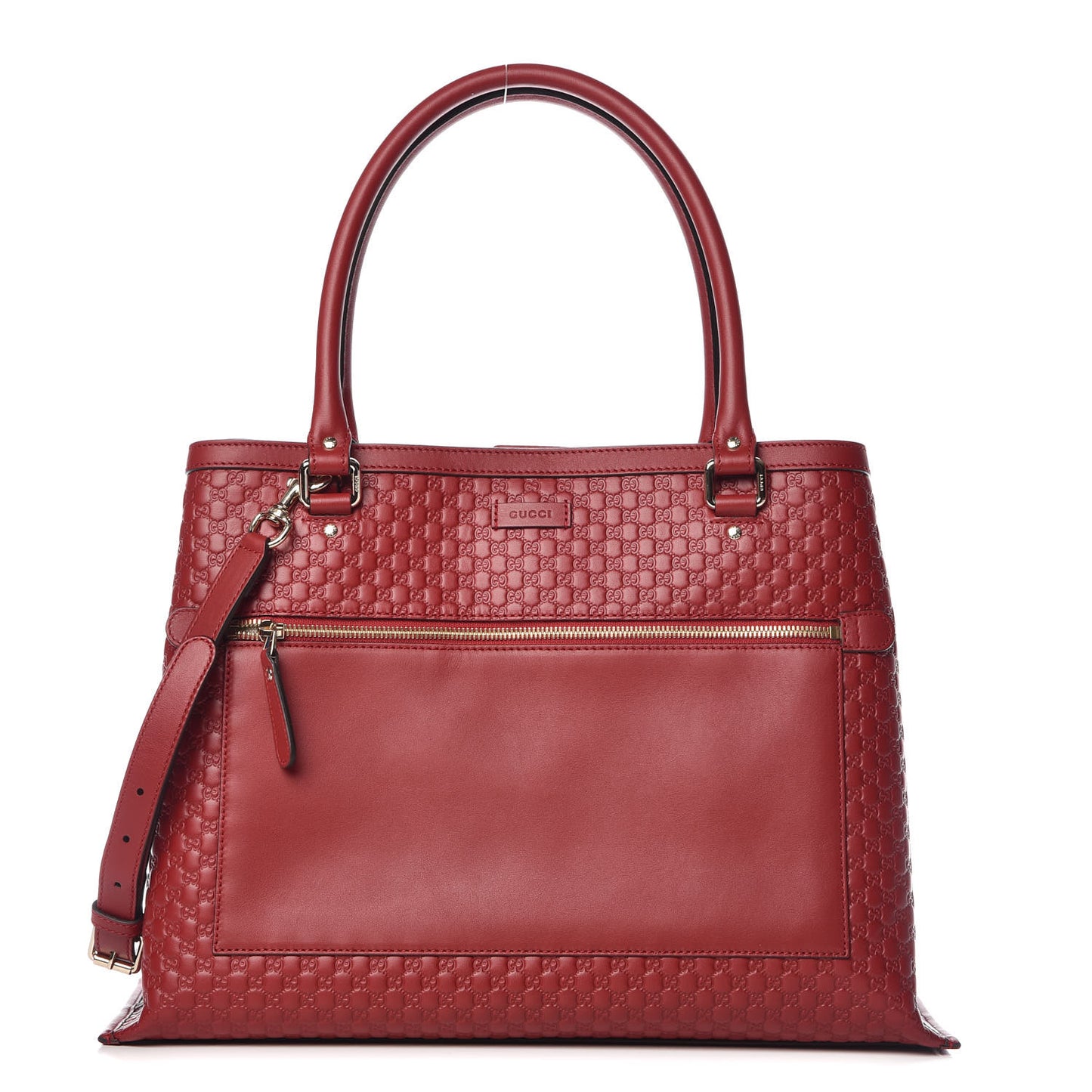 Soft Microguccissima Large Tote Red