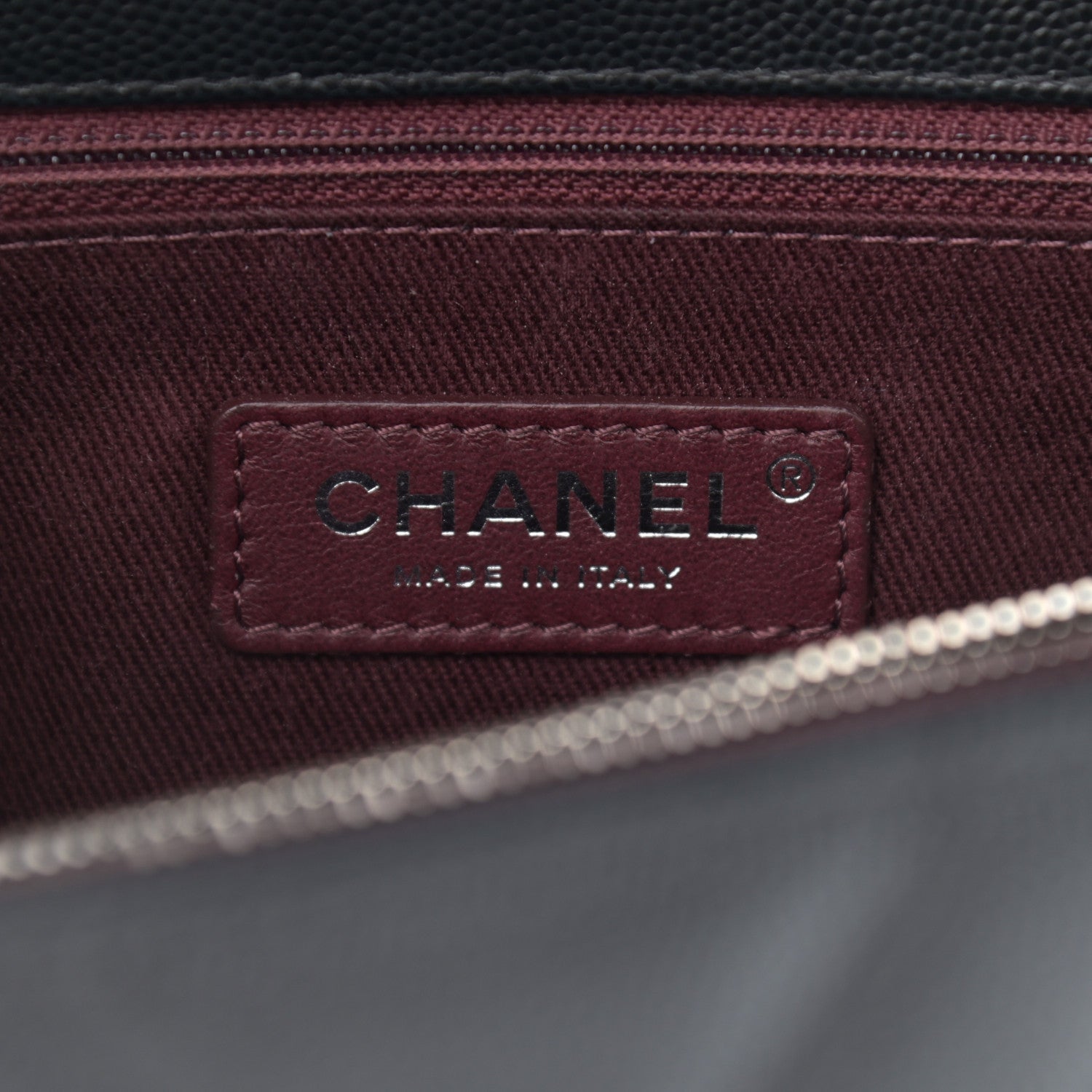Chanel Caviar Chevron Quilted Small Coco Handle Flap Black 6 of 11