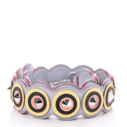 Fendi Vitello Dolce Spike Studded Circle Strap You Ardesia Multicolor 2 of 6