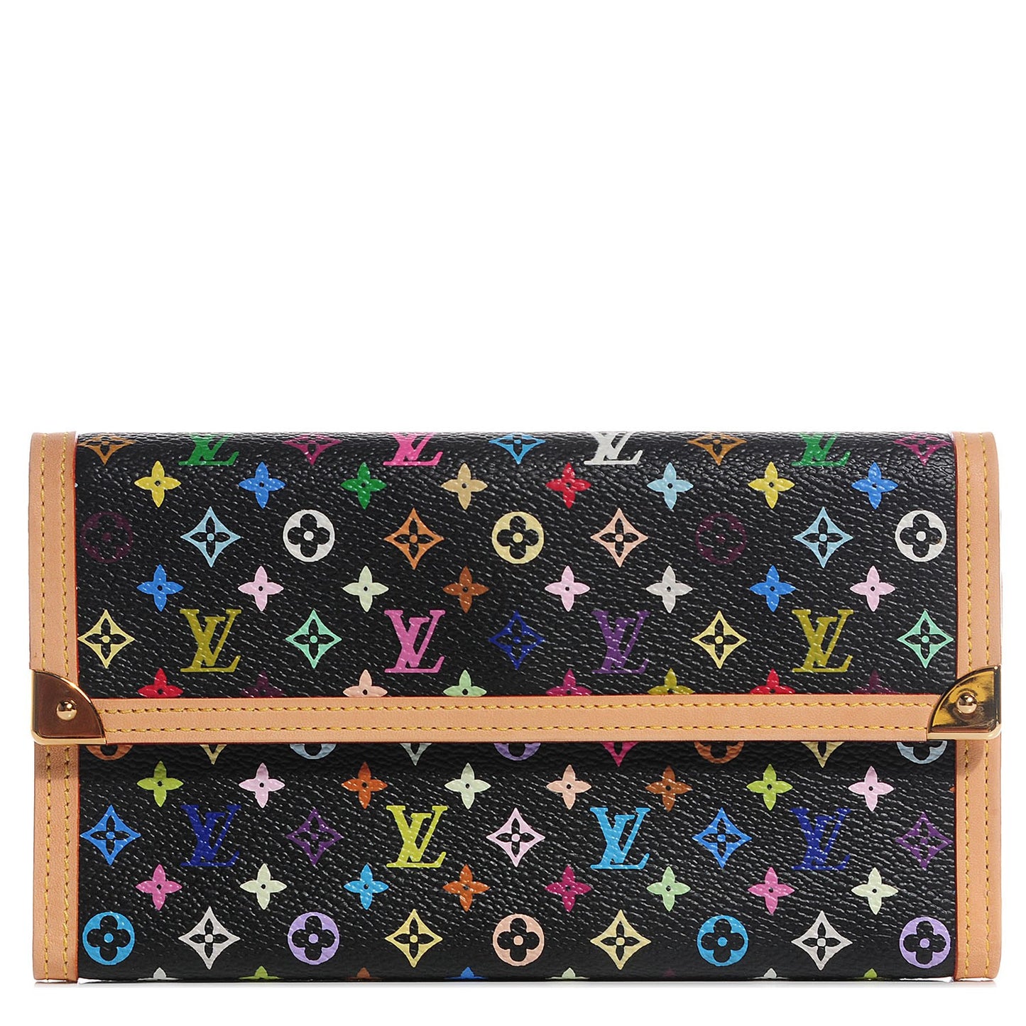 Monogram Multicolor Porte Tresor International Wallet Black