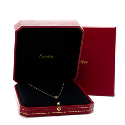 Cartier 18K Pink White Yellow Gold Diamond Trinity De Cartier Pendant Necklace 8 of 10
