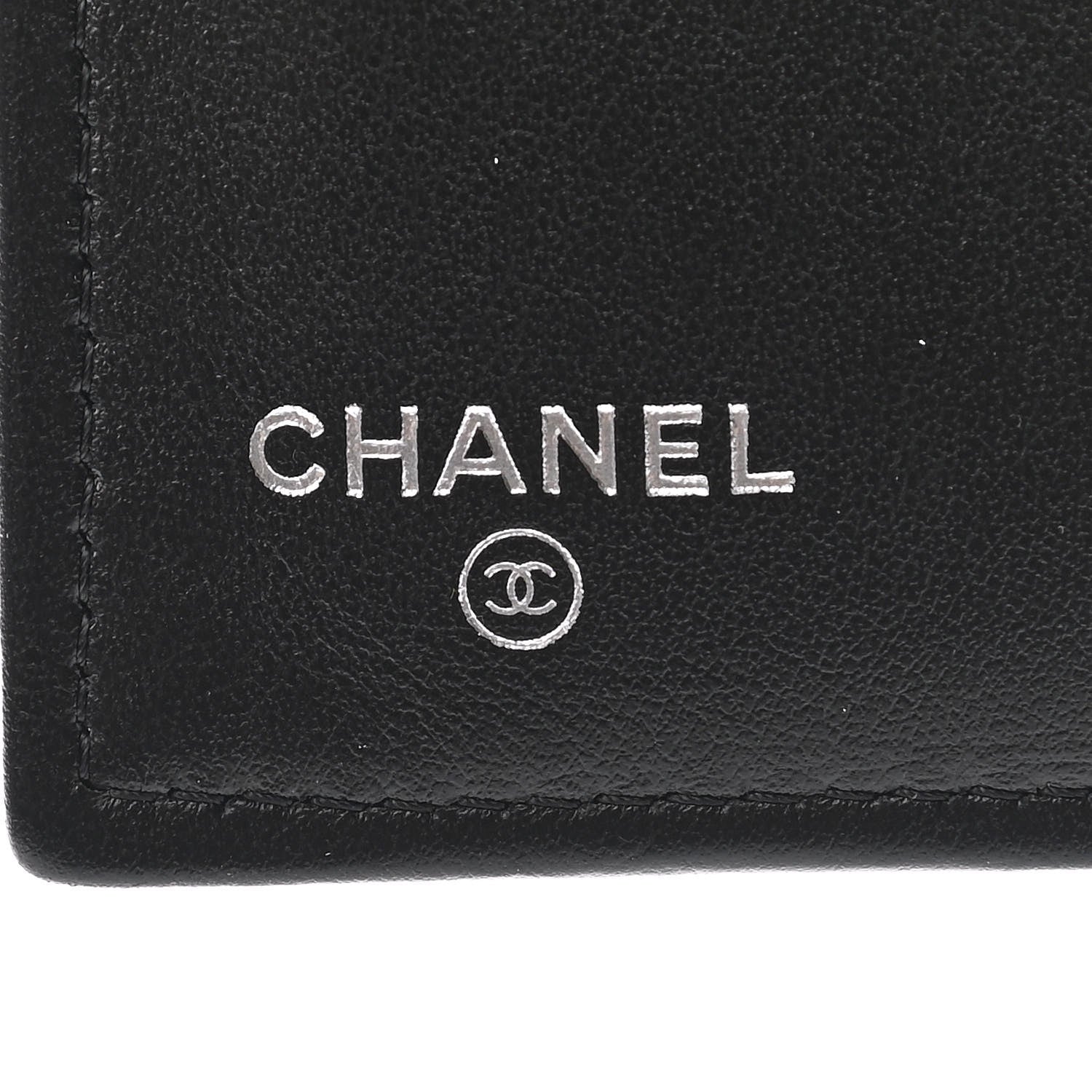Chanel Caviar Chevron Quilted Medium Boy Flap Wallet Black 6 of 7