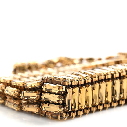 Saint Laurent Crystal Embellished Minaudiere Small Bag Bronze 8 of 9