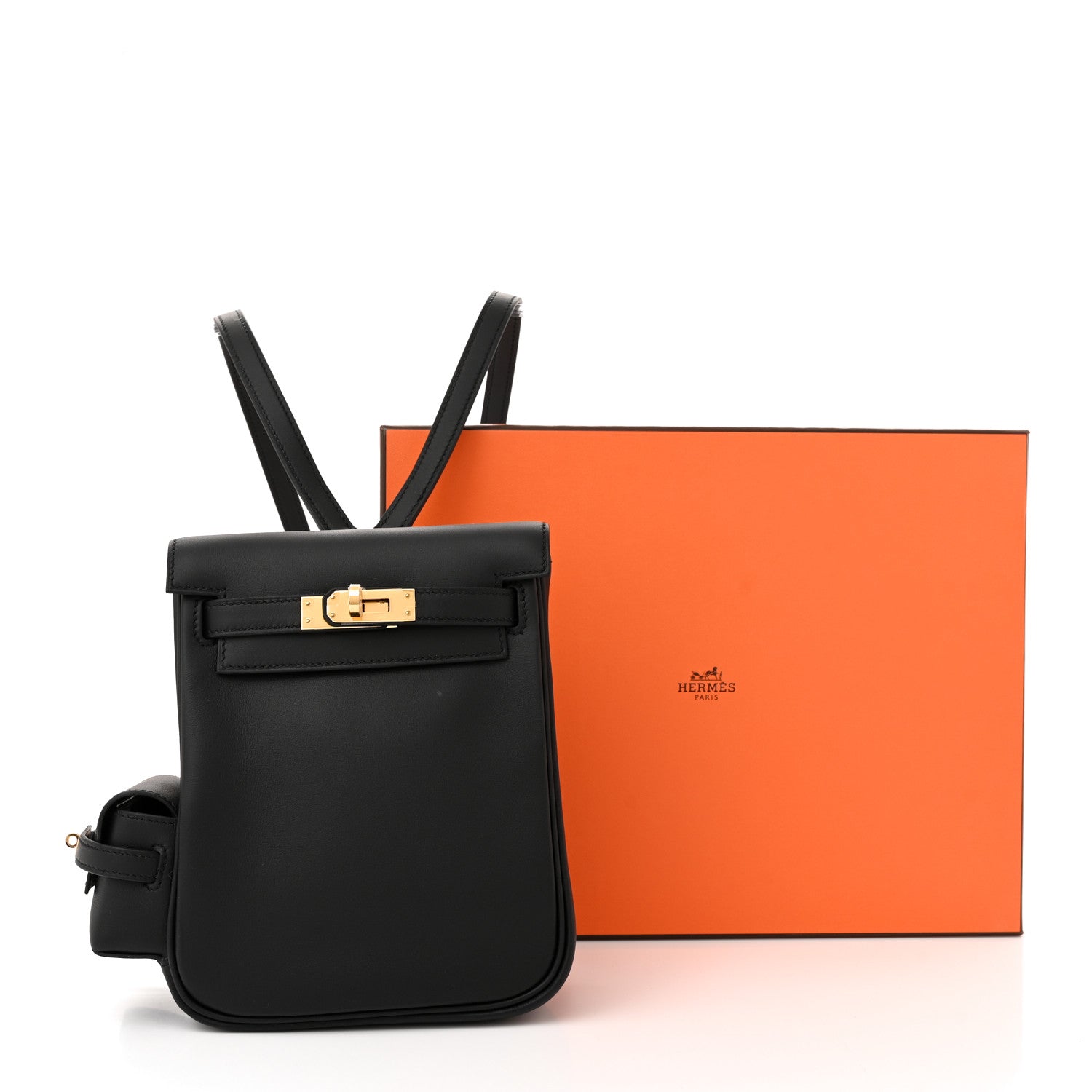 Hermes Swift Kelly Jump Backpack Black 11 of 11