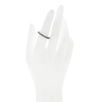David Yurman Sterling Silver Diamond 3mm Midnight Melange Band Ring 54 6.75 2 of 5