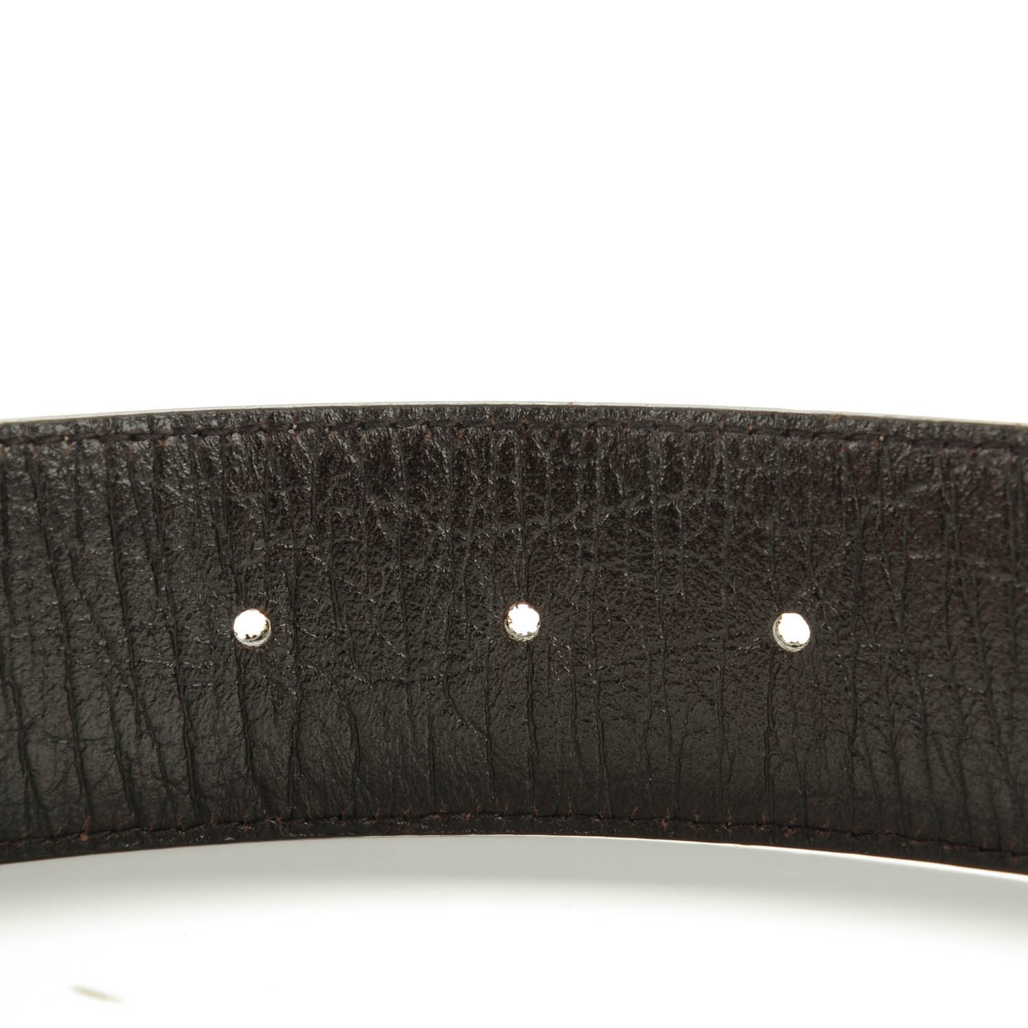Gucci GG Plus Monogram Interlocking G Belt 85 34 Dark Brown 3 of 6
