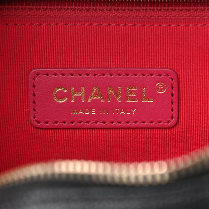 Chanel Shiny Caviar Quilted Chain Melody Backpack Black 7 of 10