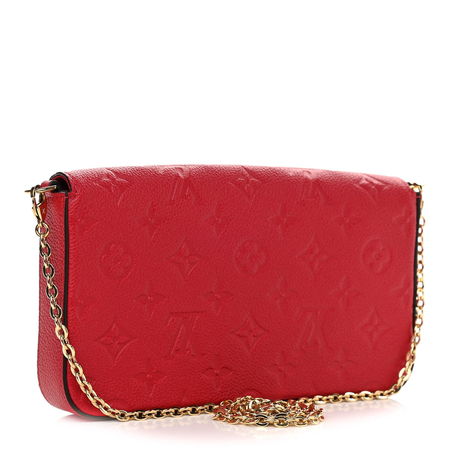 Empreinte Pochette Felicie Chain Wallet Scarlet