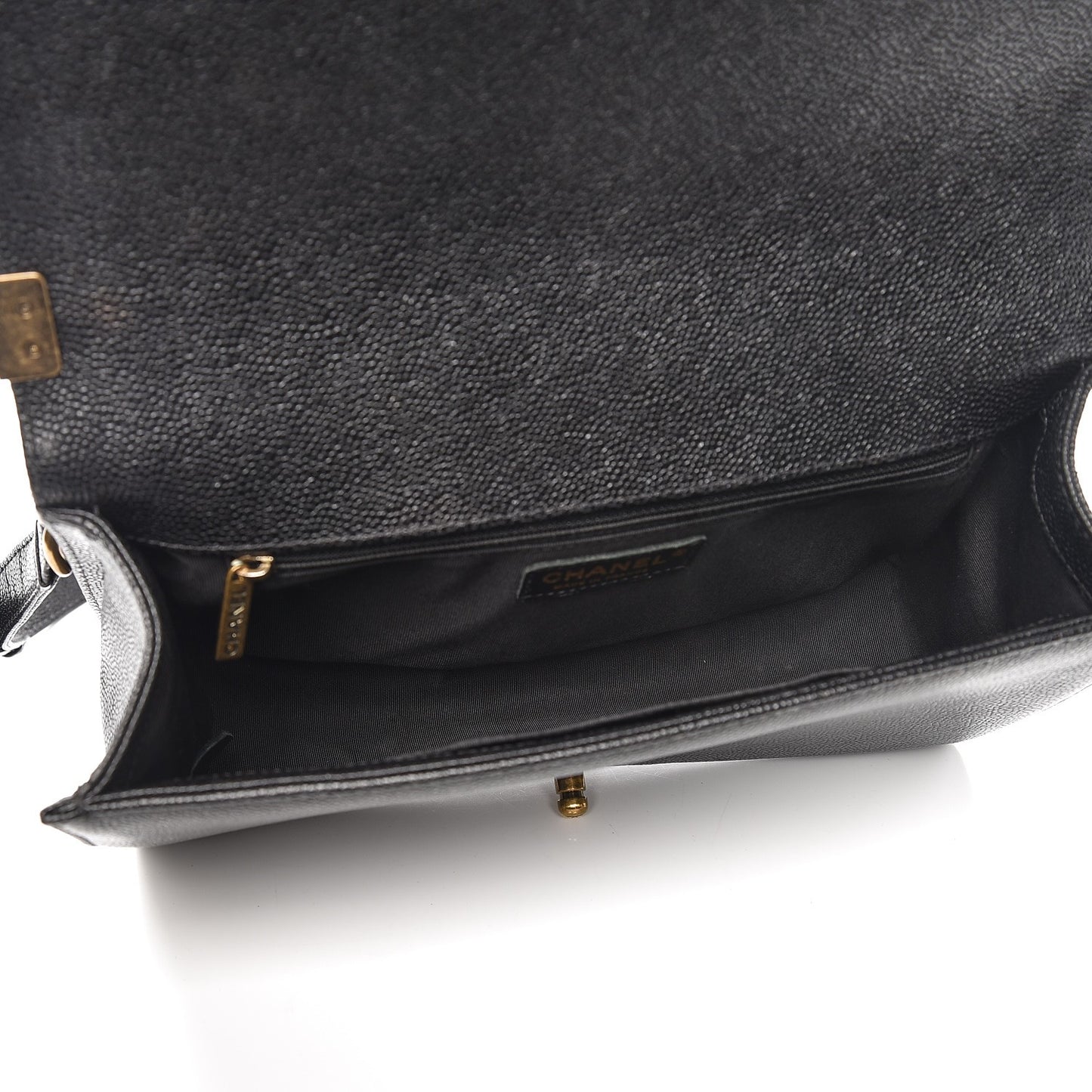 Caviar Quilted New Medium Boy Flap Black