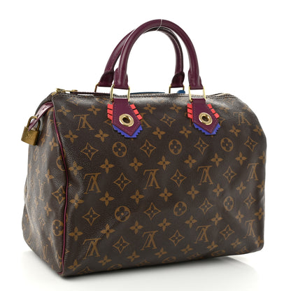 Louis Vuitton Monogram Totem Speedy 30 Magenta 3 of 9