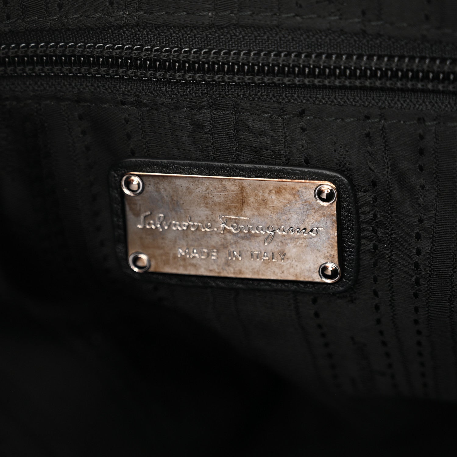 Salvatore Ferragamo Calfskin Fanisa Gancini Hobo Black 6 of 10