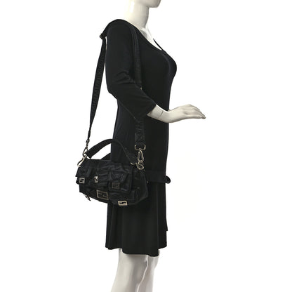 Fendi Econyl Cuoio Romano Multipocket Baguette Black 2 of 9