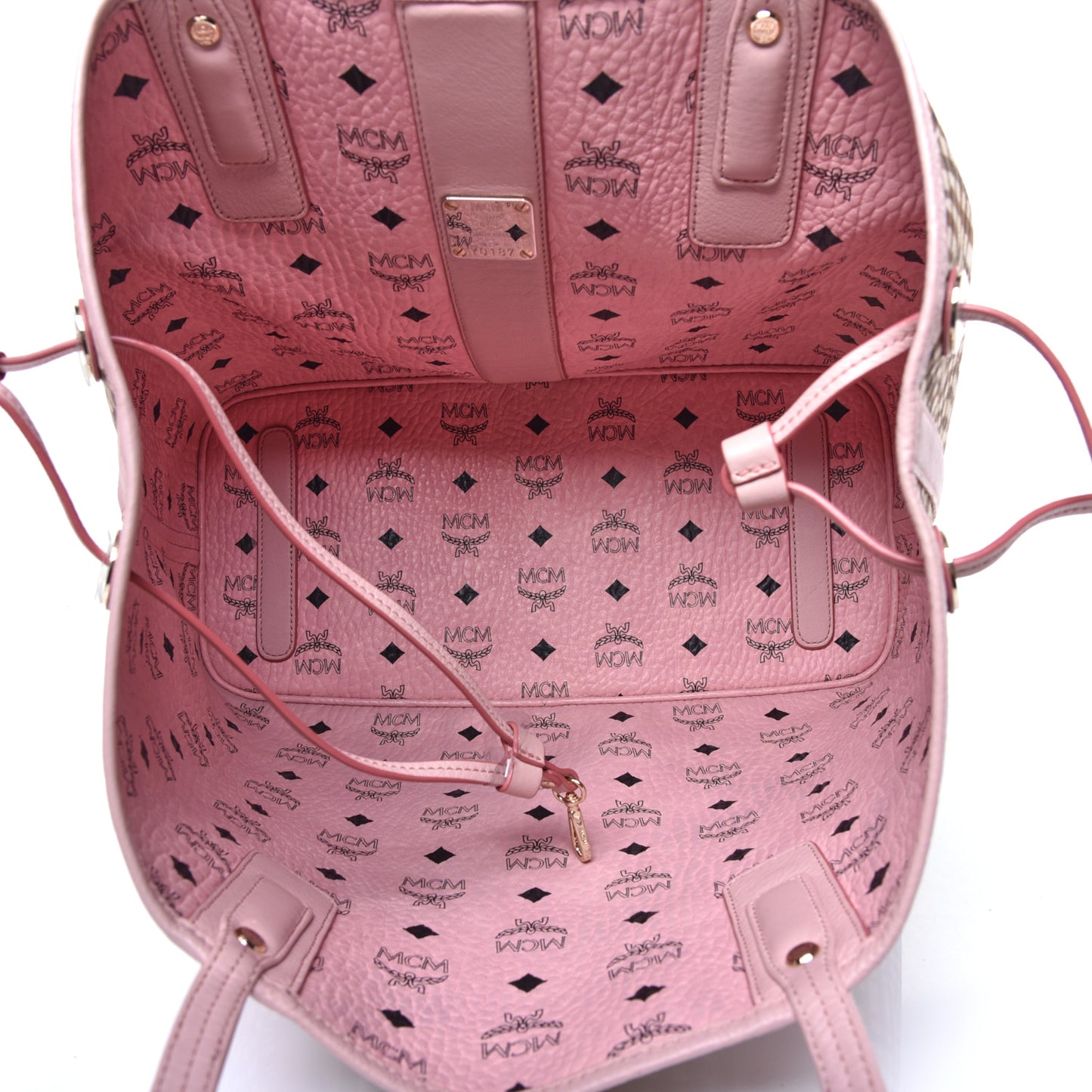 Visetos Medium Liz Reversible Shopper Tote Soft Pink