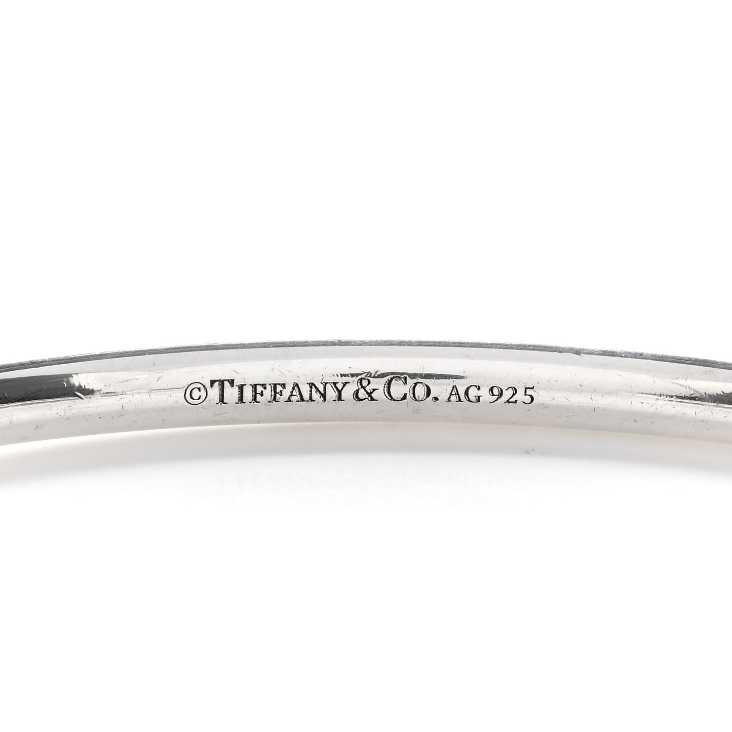 Sterling Silver Return to Tiffany Narrow Circle Edge Cuff Bracelet