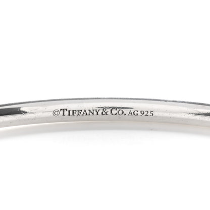 Tiffany Sterling Silver Return to Tiffany Narrow Circle Edge Cuff Bracelet 3 of 3