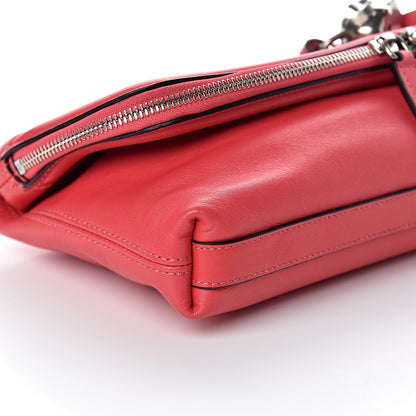 Alexander McQueen Nappa Padlock Skull Clutch Red 7 of 8
