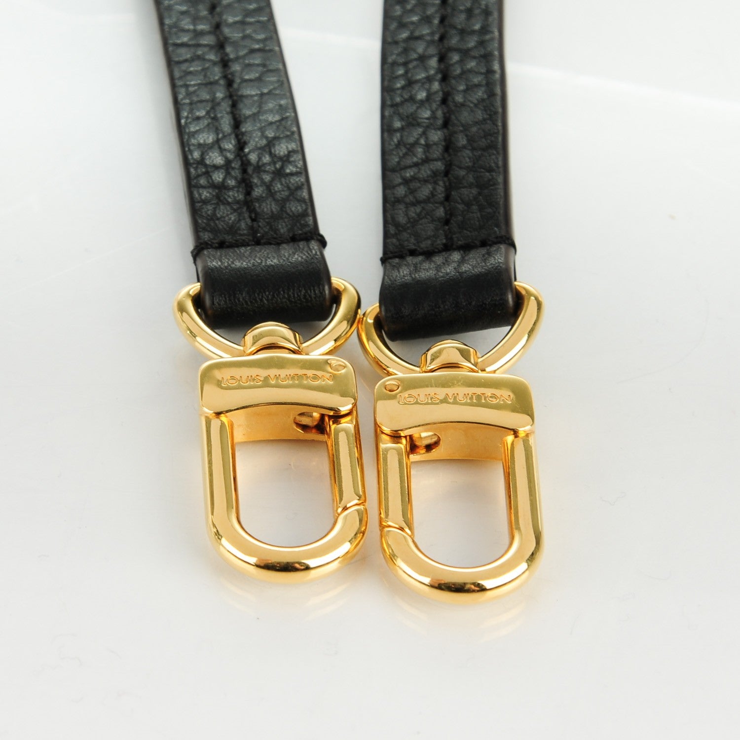 Louis Vuitton Calfskin Adjustable Retiro NM Shoulder Strap Black 3 of 3