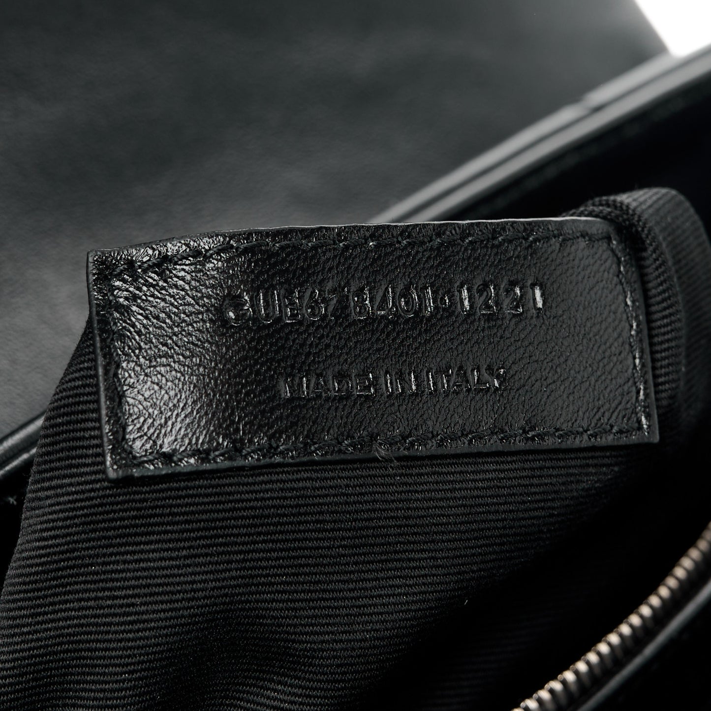 Calfskin Y Quilted Monogram Toy Loulou Crossbody Bag Black