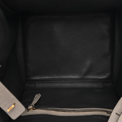 Celine Crocodile Embossed Nubuck Medium Phantom Luggage Grey 5 of 11