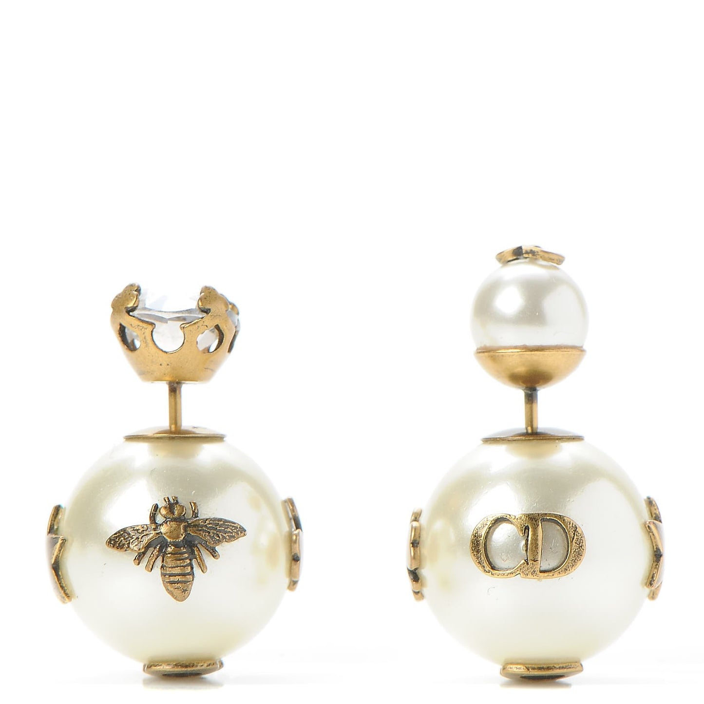 Mise En Dior Tribal Crystal Charm Earrings