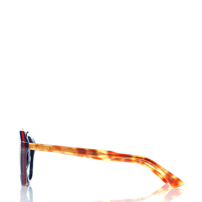 Gucci Round Avana Sunglasses GG0124SA Tortoise Blue 3 of 8