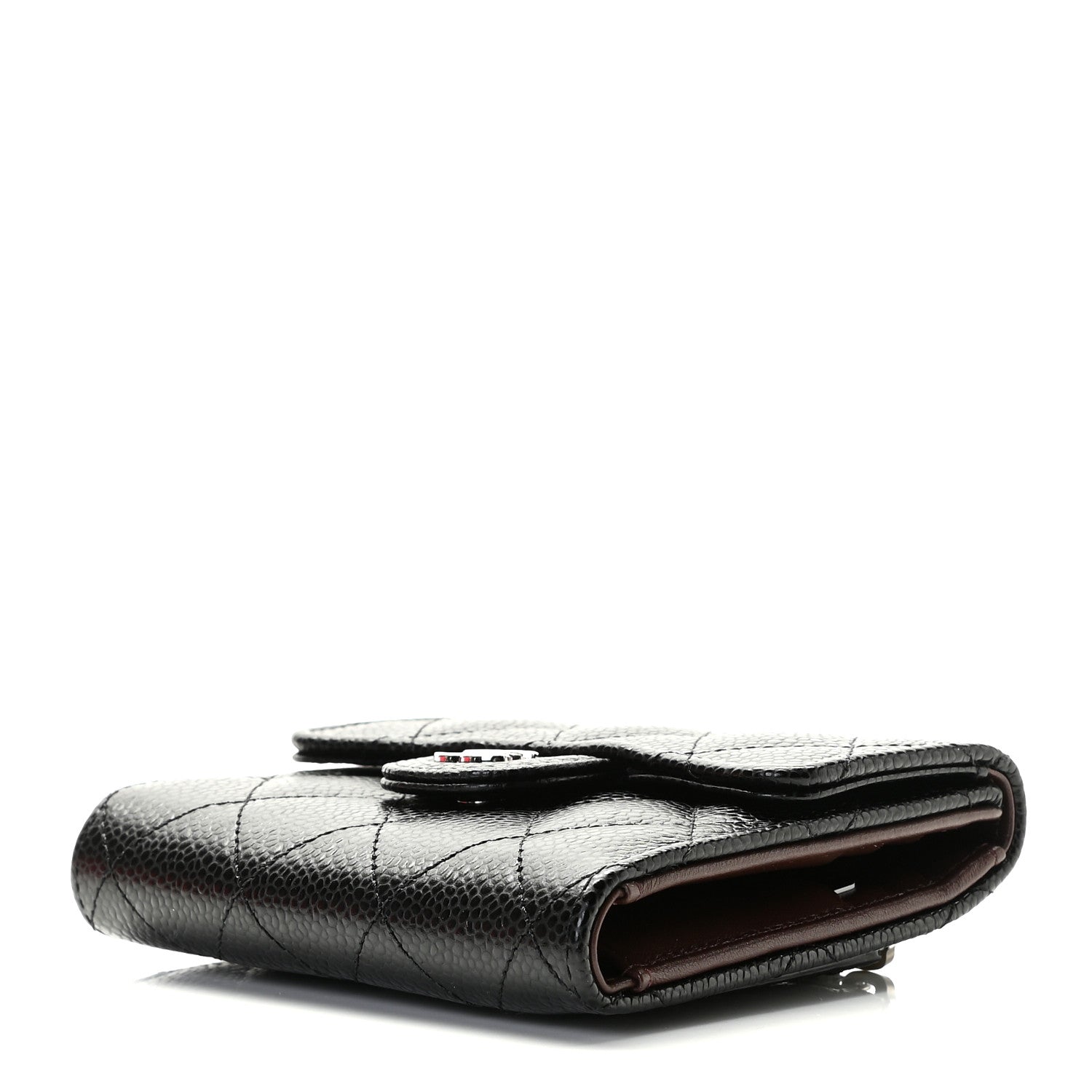 Chanel Caviar Quilted Compact Flap Wallet Black 4 of 11