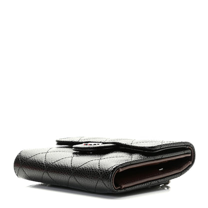 Chanel Caviar Quilted Compact Flap Wallet Black 4 of 11