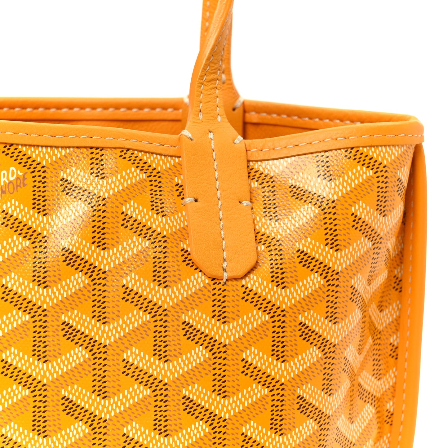 Goyardine Reversible Mini Anjou Yellow