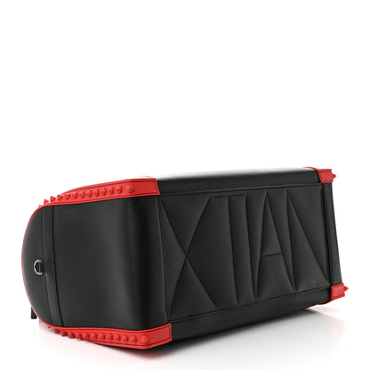 Christian Louboutin Calfskin Sneakender Studded Duffle Bag Black 4 of 10