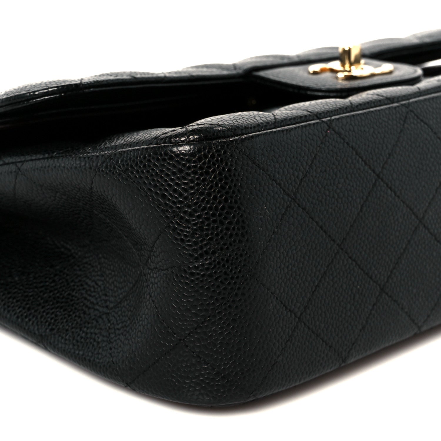 Chanel Caviar Quilted Jumbo Double Flap Black 10 of 12