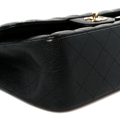 Chanel Caviar Quilted Jumbo Double Flap Black 10 of 12