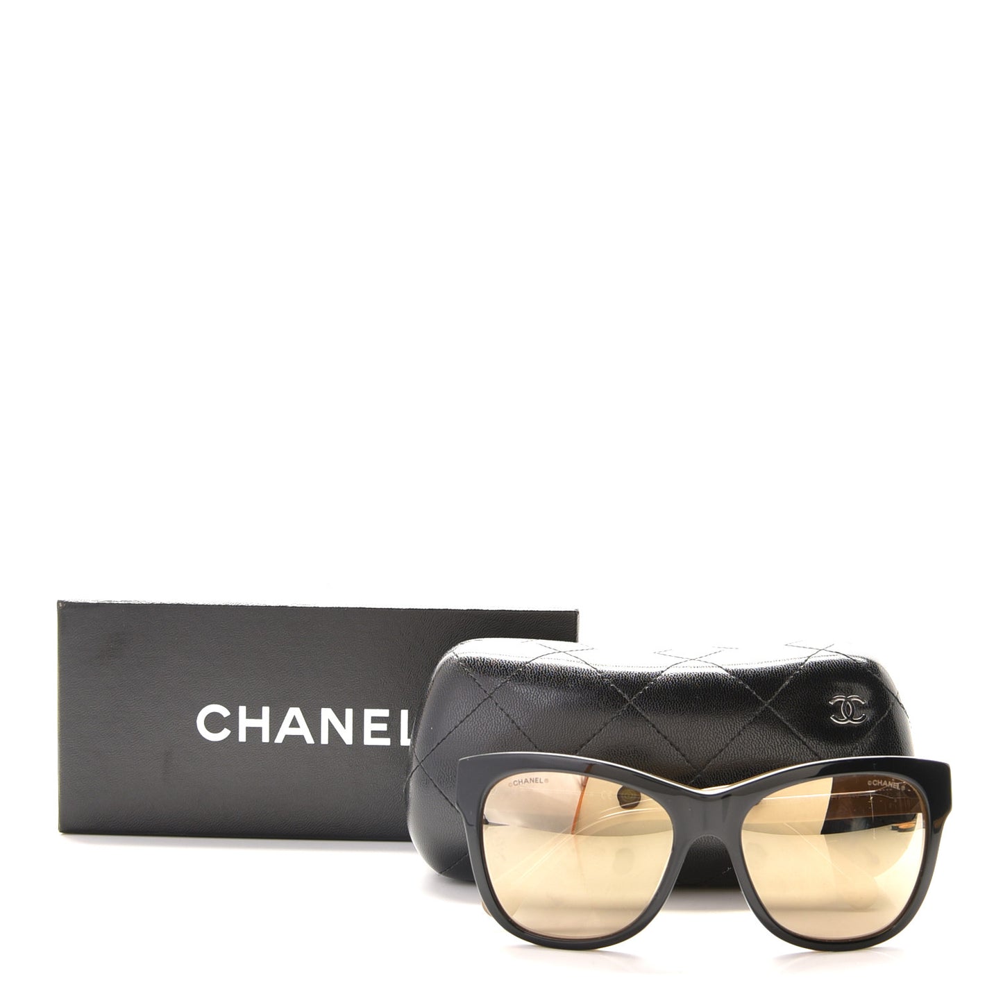 Acetate Square CC Sunglasses 5380 Black
