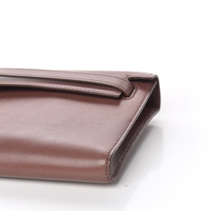 Hermes Tadelakt Kelly Cut Clutch Pochette Griolet 12 of 12