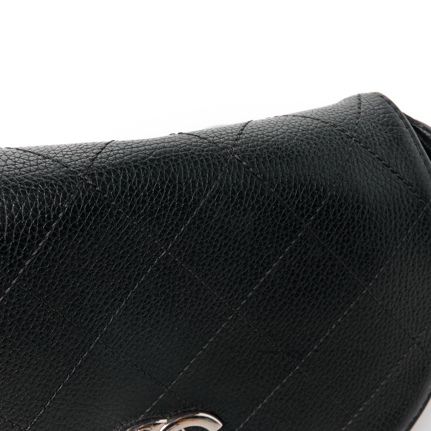 Chanel Calfskin Quilted Jungle Stroll Shoulder Bag Black 13 of 13