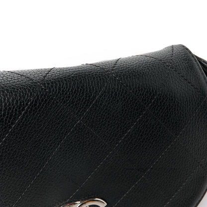 Chanel Calfskin Quilted Jungle Stroll Shoulder Bag Black 13 of 13