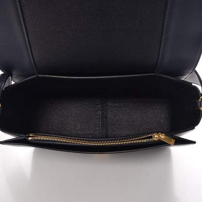 Celine Shiny Smooth Calfskin Medium Frame Shoulder Bag Dark Navy Claycourt 5 of 8