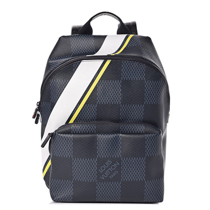 Louis Vuitton Damier Cobalt Latitude America's Cup Apollo Backpack Yellow 1 of 11