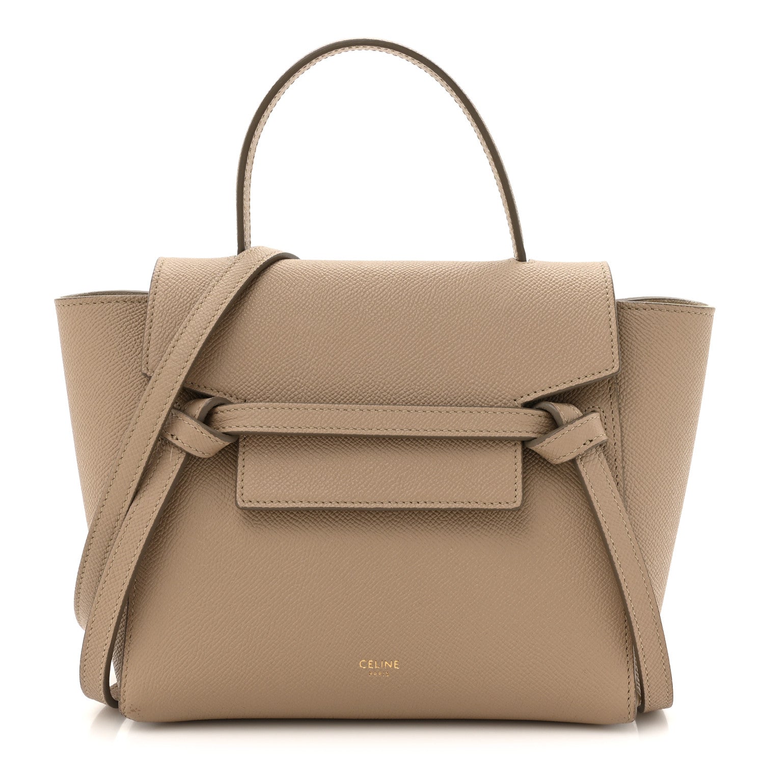 Celine Grained Calfskin Nano Belt Bag Light Taupe 1 of 13