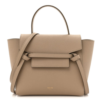 Celine Grained Calfskin Nano Belt Bag Light Taupe 1 of 13